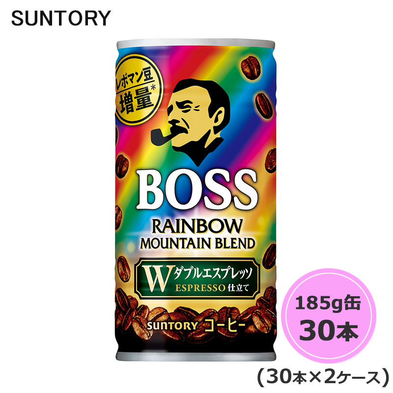 レインボーマウンテンブレンド 185g缶 60本 30本×2ケース suntory 5,257円