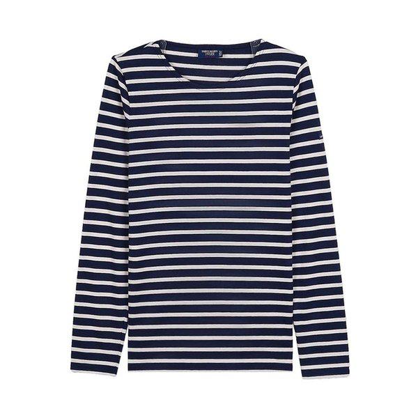 [セントジェームス] SS26 女性 ミンキダム Tシャツ MINQUIDAME MARINE ECRU