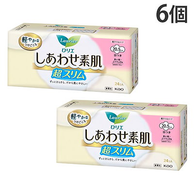 他サイト： ロリエ エフ しあわせ素肌 超スリム ふつうの日用 羽つき20.5cm 24コ入の商品画像