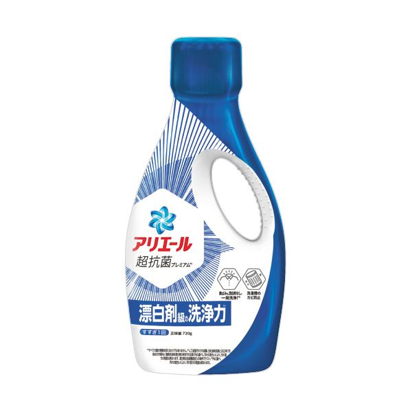 （まとめ） P＆Gアリエール ジェル 本体 720g 1本 [x10セット]