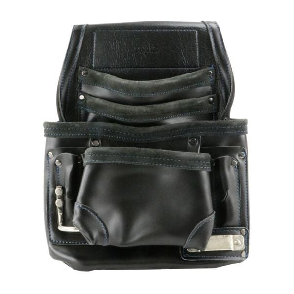 SK11 本革腰釘袋3段 DVC－KZ28 収納用品 腰袋サック 革腰袋 サック