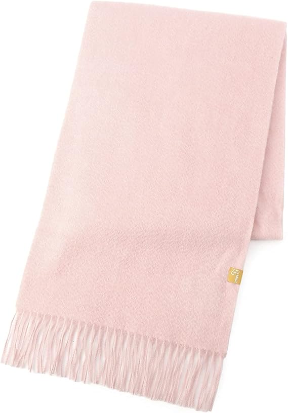 [ムーンバット] miel カシミヤ 100％ マフラー ストール レディース 洗える 大判 厚手 カシミア 無地 幅30cm 60cm 防寒 冬 ふんわり プレゼント クリスマス 誕生日 贈り物 カ