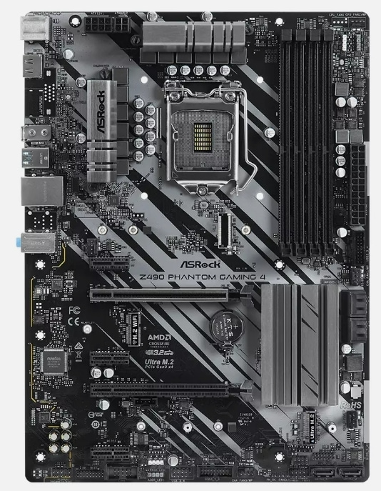 ASRock Z490 Phantom Gaming 4 Intel Z490 LGA1200 DDR4 M.2 NVME ATX Motherboard 10,730円