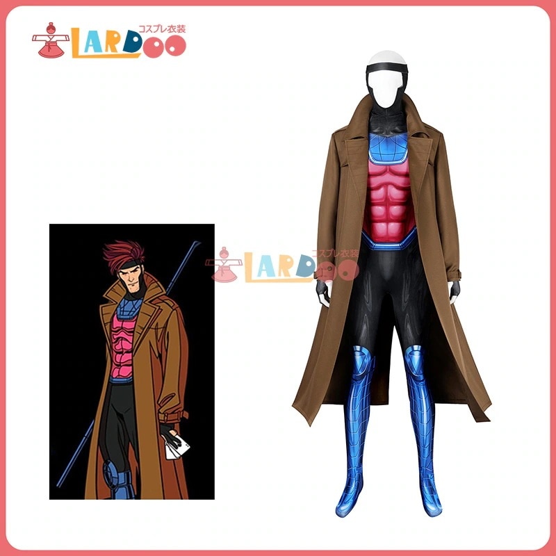 X-MEN 97 エックスメンきゅうじゅうなな レミー ルボー ガンビット Gambit Remy Etienne LeBeau コスチューム コスプレ衣装226