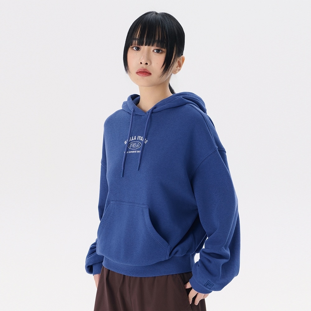 FILA セミクロップスモールロゴパーカー_FS2POG3153F_ブルー
