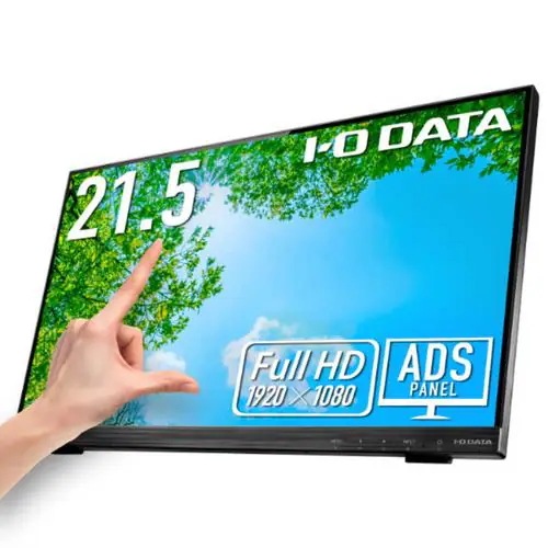 IOデータ LCD-MF224FDB-T2 21.5型フルHD液晶モニター ADSパネル採用 10点マルチタッチ対応 ブラック【5年保証】