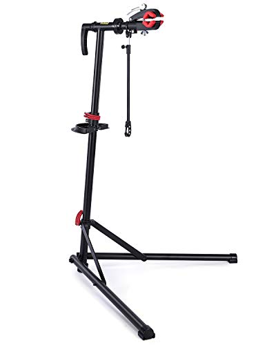 CXWXC 自転車 メンテナンススタンド ワークスタンド ロードバイク スチール製 高さ/角度調節可