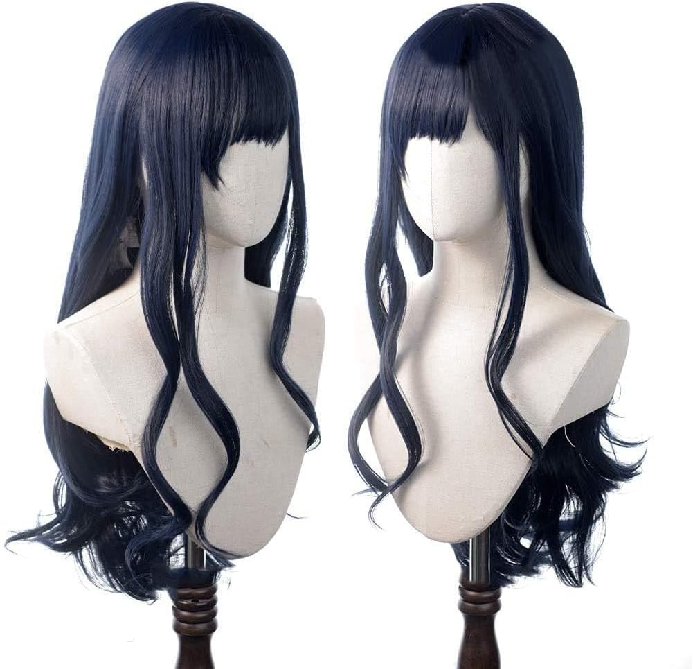 漆黒のヴィランズ ガイア 闇の巫女 ガイア 風 コスプレウィッグ+専用ネット付