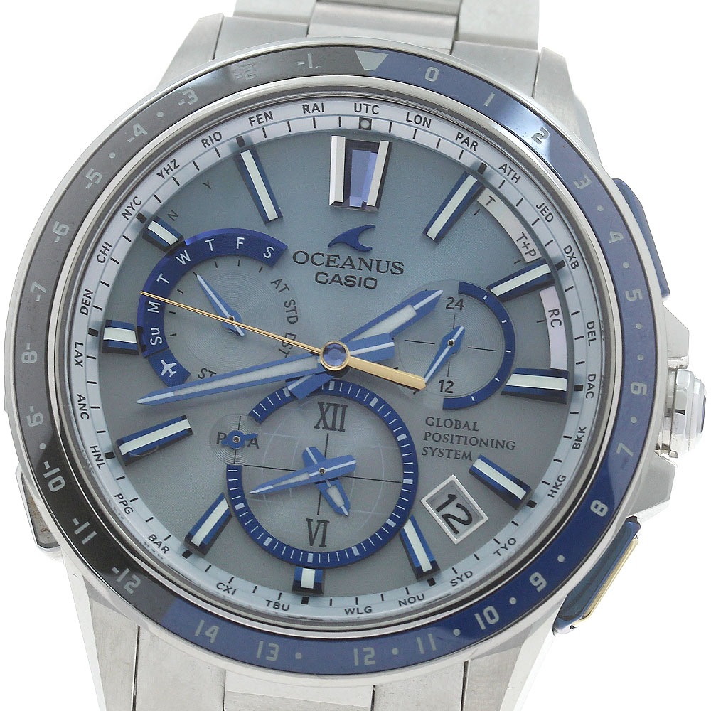 カシオ CASIO OCW-G1100C-7AJF オシアナス 世界1500本限定 ソーラー電波 メンズ 箱・保証書付き_876482【中古】 74,635円