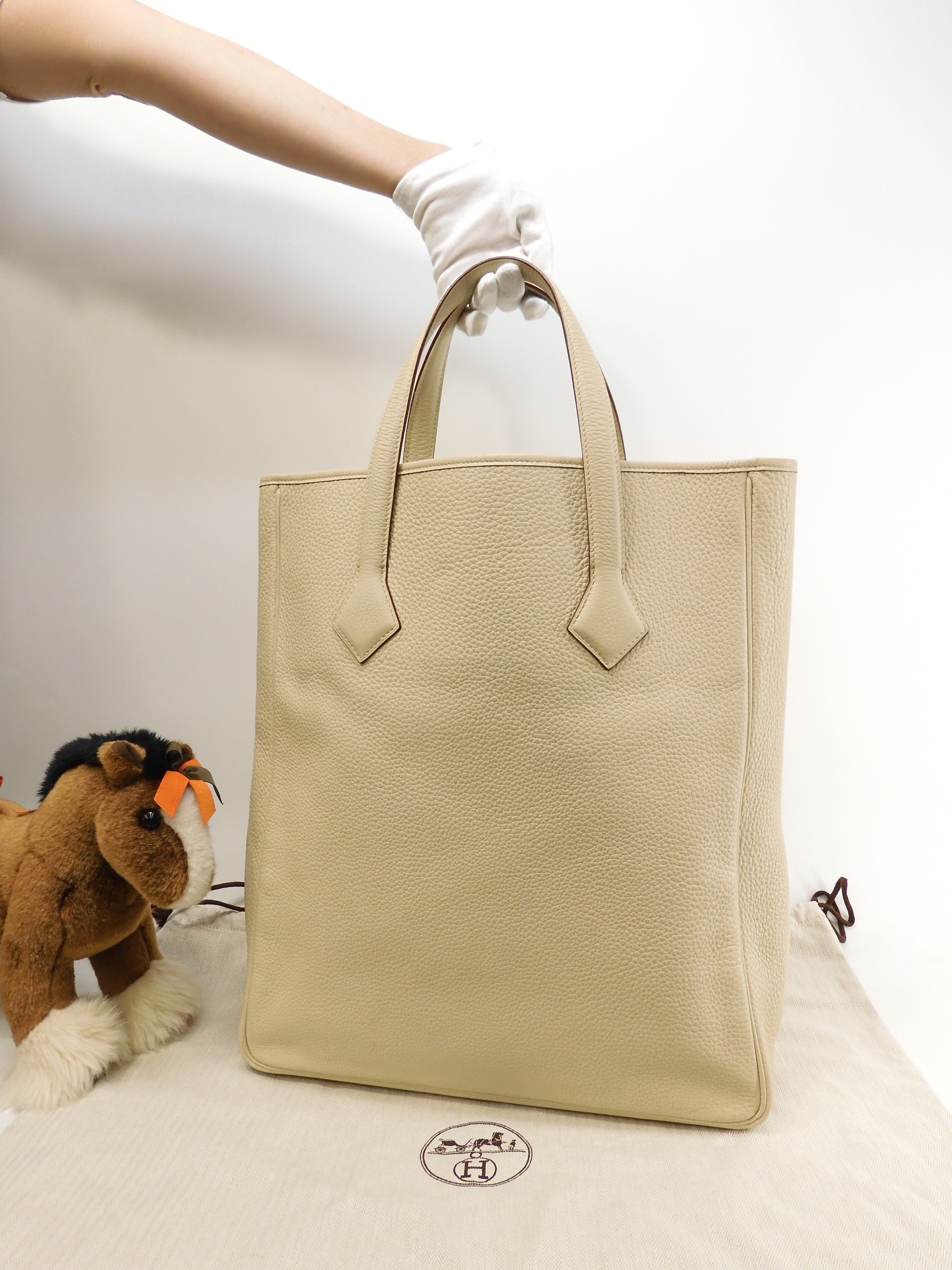 ヴィクトリアカバス35 トゴ パーシマン メンズ トートバッグ 新品同様@K 8