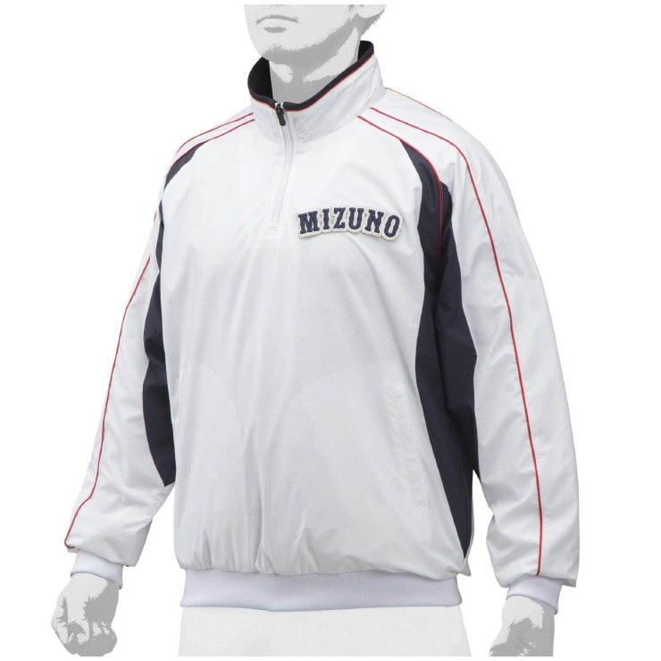 MIZUNO ミズノ ハーフZIPジャケット 野球 アパレル ユニセックス 男女兼用 12JE9V4901