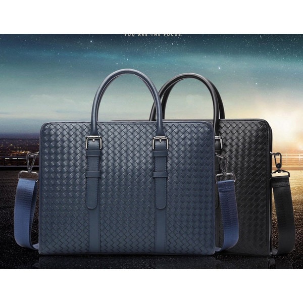 ブリーフケース　メンズ　ビジネスバッグ　編み物　かごバッグ　書類　ハンドバッグ　ビジネス