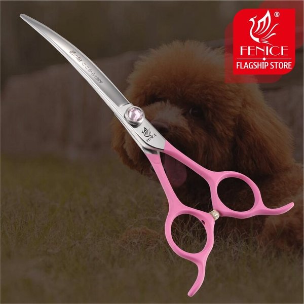 Feniceピンクペットグルーミングはさみ6.5 