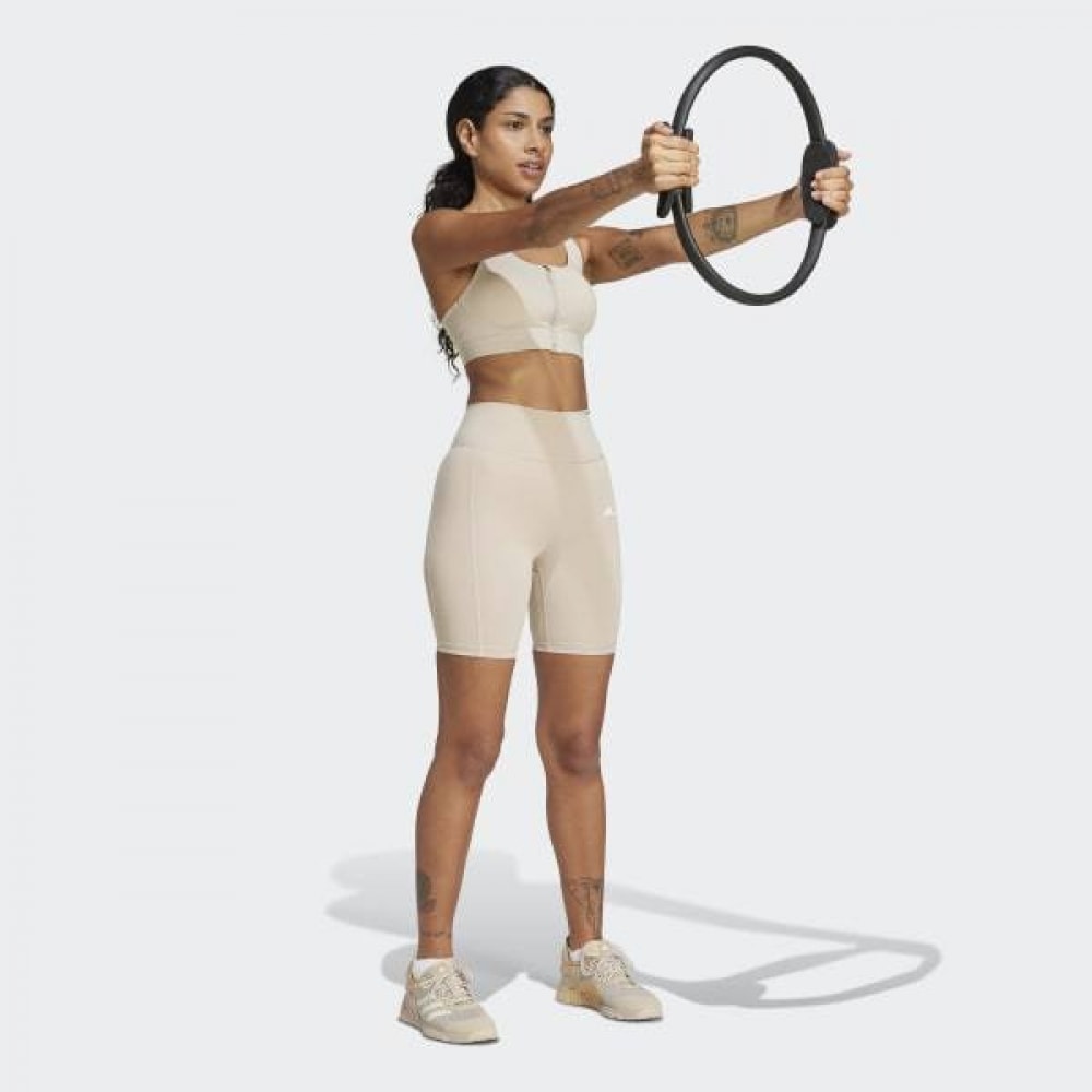 adidas レディーストレーニングフロントジップブラトップ