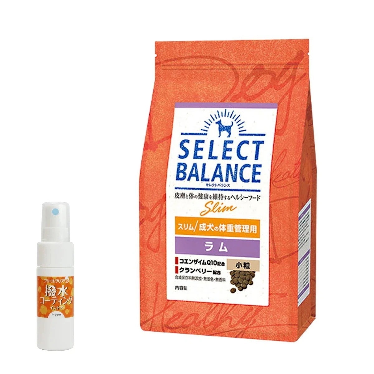 ドッグフード スリム ラム 小粒 3kg【撥水コーティングインドア(水回り用) 20ml付き】