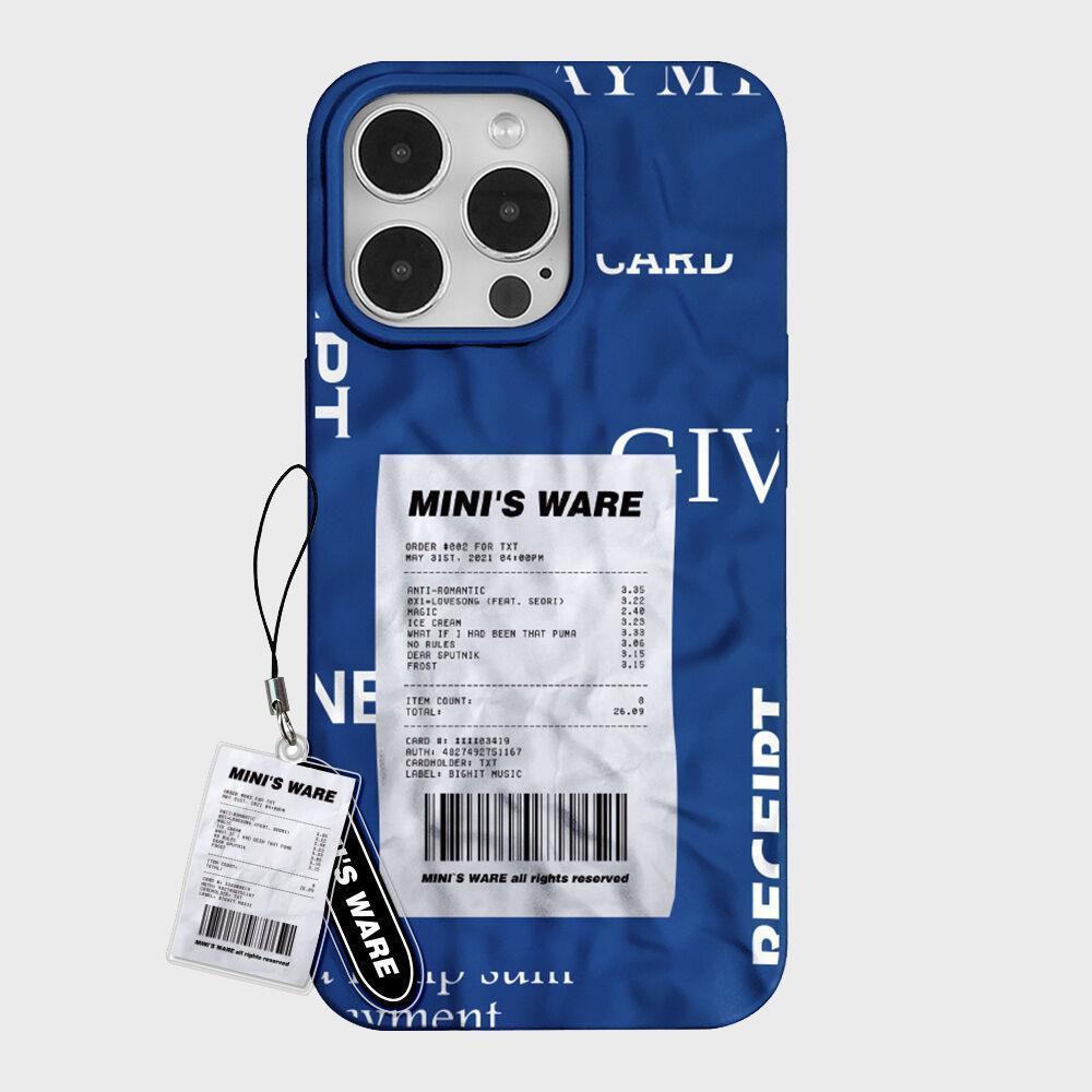 mini s ware PAPER MATT WAVE CASE_RESHEET BLUE