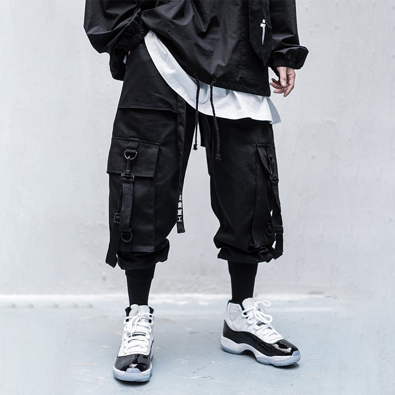 カーゴパンツ メンズ 9分丈パンツ 刺繍 テーパードパンツ 男女兼用 カッコイイ ポケット 5,191円