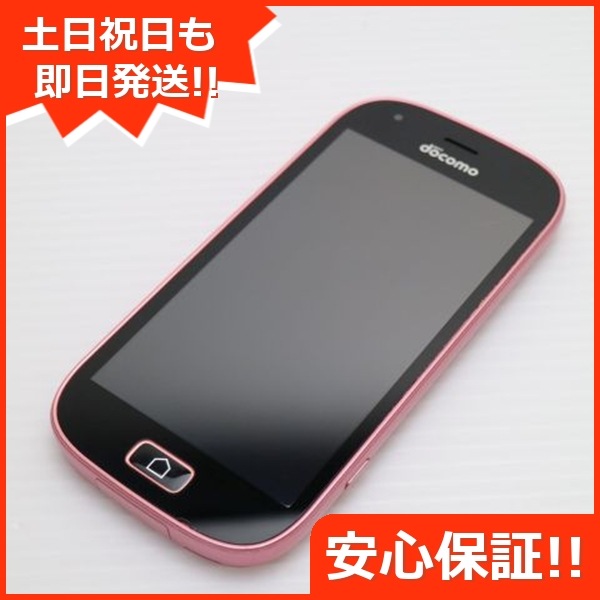 新品同様 F-03K らくらくスマートフォン me ピンク スマホ DoCoMo 富士通 119
