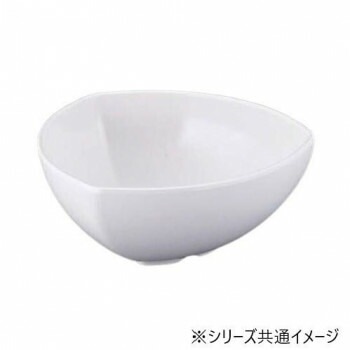 福井クラフト　メラミン33cm三角胴張深鉢ホワイト 51353700
