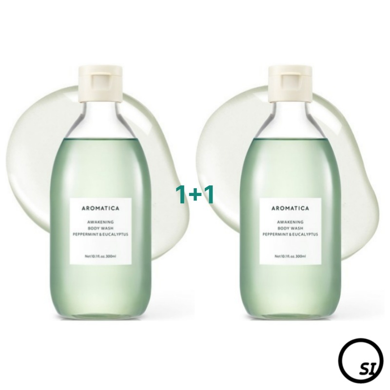 【1+1】アウェイクニング ボディウォッシュ ペパーミント ユーカリプトゥス 300ml x 2個 (Deep Cooling / Minty)