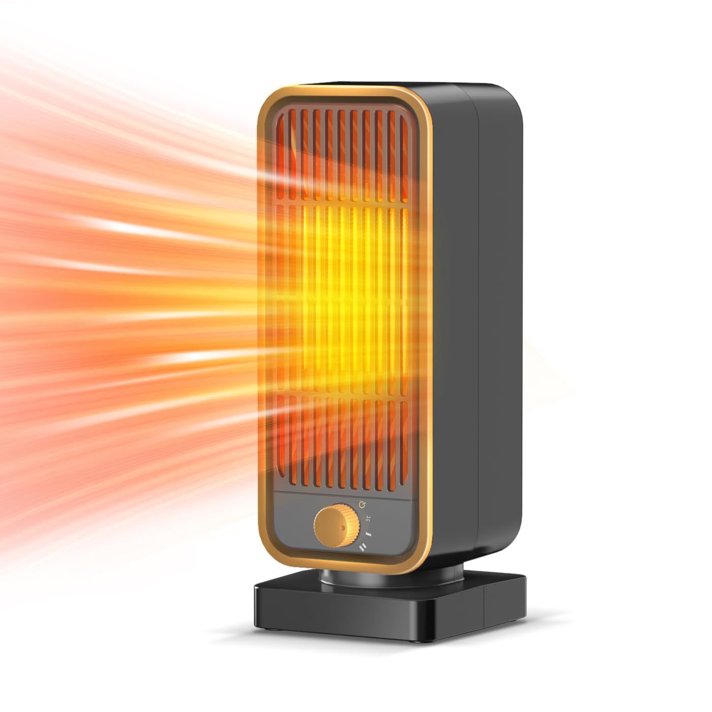 【新登場】 セラミックヒーター 小型 電気ファンヒーター 2秒速暖 暖房器具 マイナスイオン空気清浄 省エネ 速暖 大風量 コンパクト 3段階温度調整 900W 足元ヒーター ファンヒーター 温度調節