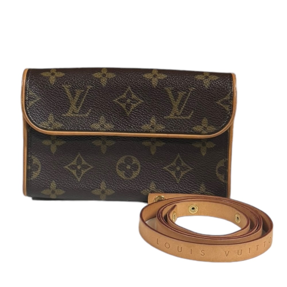 ルイヴィトン ポシェットフロランティーヌ モノグラム ウエストバッグ モノグラムキャンバス M51855 ブラウン LOUIS VUITTON 中古