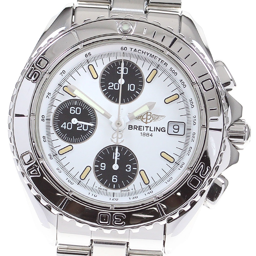 ブライトリング BREITLING A13051 クロノシャーク デイト 自動巻き メンズ 保証書付き_839154【中古】