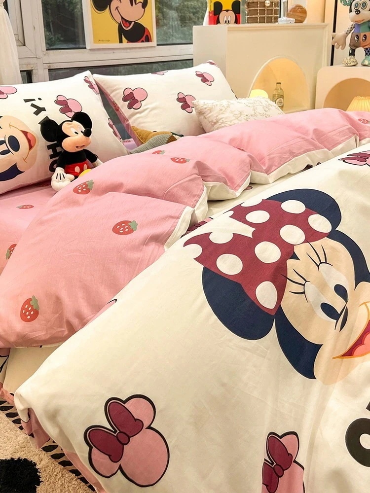 ベッド用コットン子供用掛け布団カバーベッドシーツ寝具3点セット