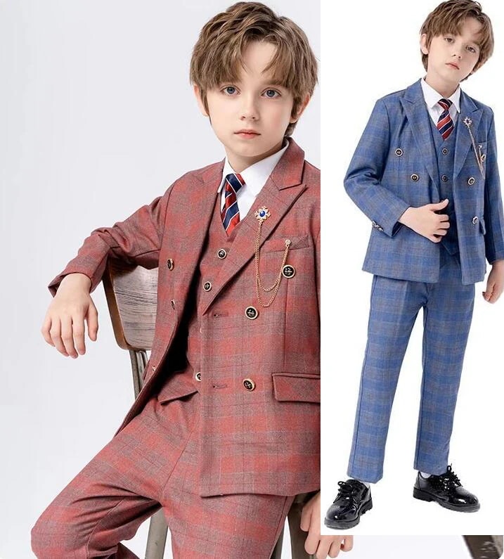 冬服セール子どもスーツ 2色 お徳用子供スーツ 5点＆６点スーツセットアップ 男の子 キッズ セレモニー フォーマル タキシード 紳士服 結婚式 卒業式 通学 入学式 入園式 七五三 舞台 演出