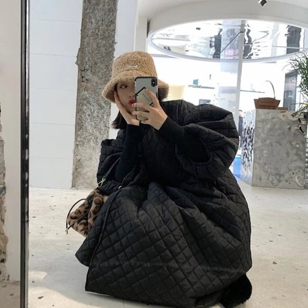 Qoo10] 【即納】 キルティング ワンピース レデ