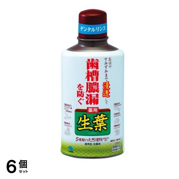 生葉(しょうよう)液 薬用デンタルリンス 330mL 6個セット