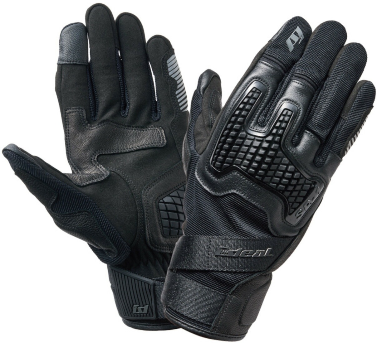 山城(yamashiro) IDEAL アイディール バイク用 グローブ 春夏モデル ID-018 ENIGMA (エニグマ) ブラック Mサイズ ID018BK/M