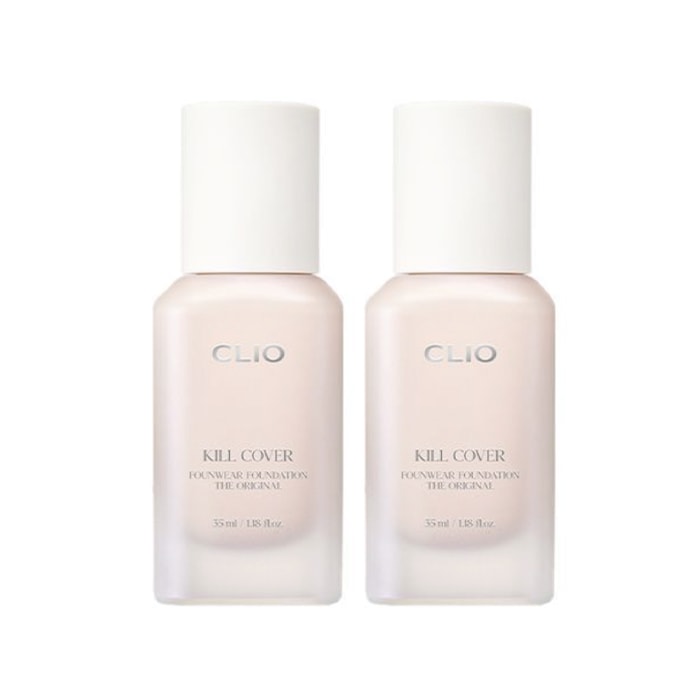 【発送日の翌日配達】韓国コスメ ファンデーション リキッドファンデーション キルカバー ファンウェア ファンデーション ザ オリジナル 2本セット 35ml 全3色