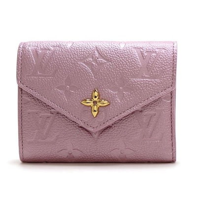 Qoo10] Louis Vuitton ギフトラッピング無料 三つ折り財布 レデ