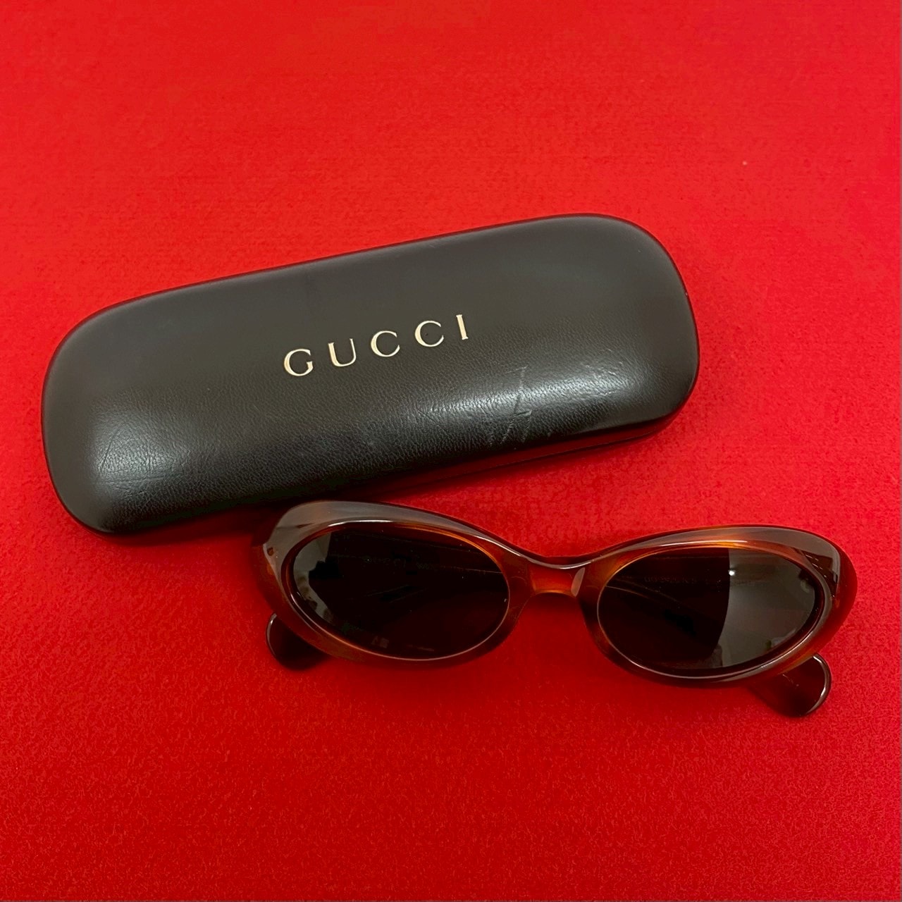 G ロゴ 金具サングラス プラスチック ブラウン 26241