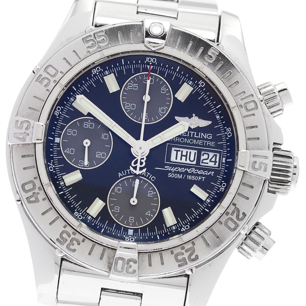 ブライトリング BREITLING A13340 スーパーオーシャン デイデイト クロノグラフ 自動巻き メンズ _886438【中古】