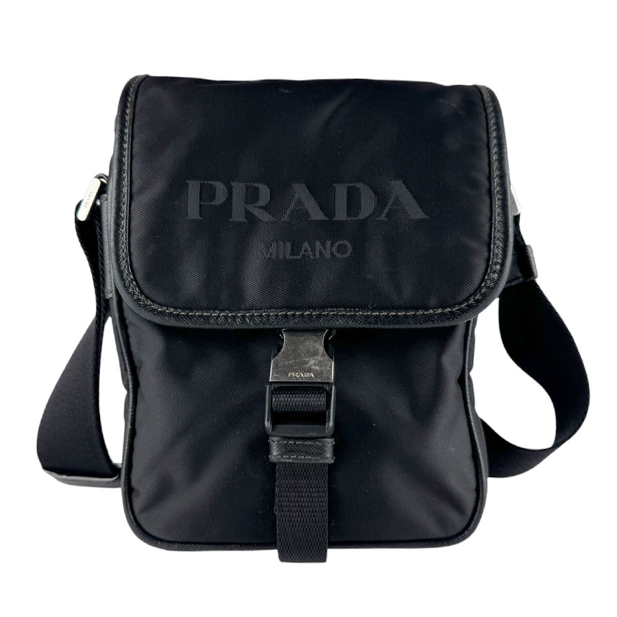 プラダ PRADA ショルダーバッグ ナイロン ブラック ユニセックス z9930