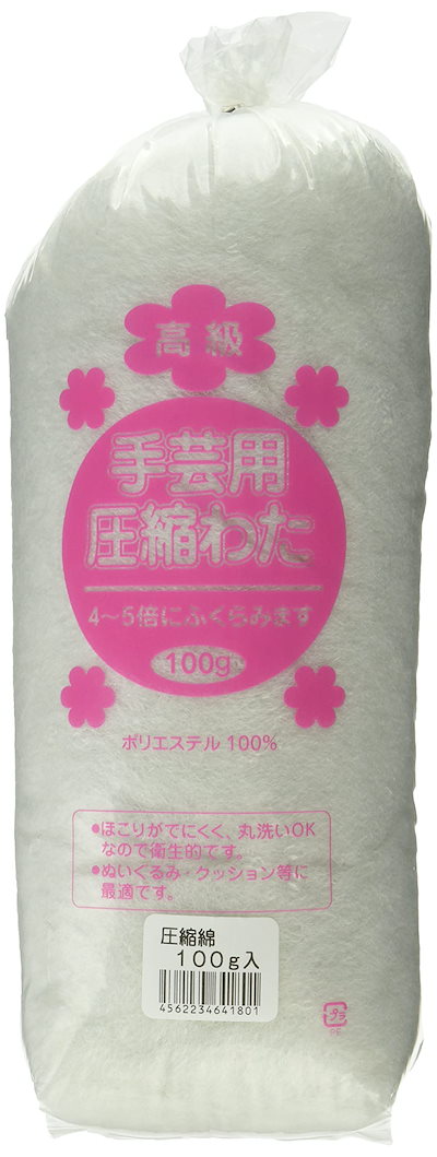 他サイト： 京の都 クレスト 手芸用圧縮わた 100ｇ CR1の商品画像