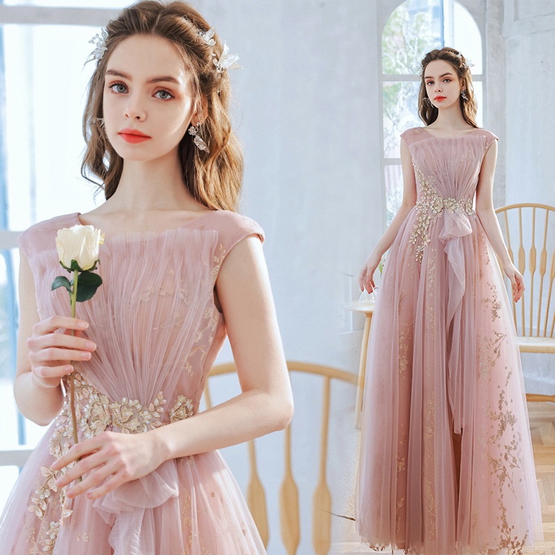 XS-5XL 【大きいサイズ】秋 ピンクドレス ロングワンピース ウェディングドレス パーティードレス 大人 同窓会 披露宴 卒業式 結婚式 ウェディング 二次会 レディース お呼ばれドレス 5,954円