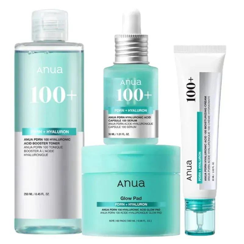 PDRN 4点 セット（pdrnパッド 60枚+pdrn 化粧水 250ml+pdrnセラム 30ml+pdrnクリーム 60ml）/ 韓国 人気 ヒアルロン酸 エイジングケア スキンケアセット