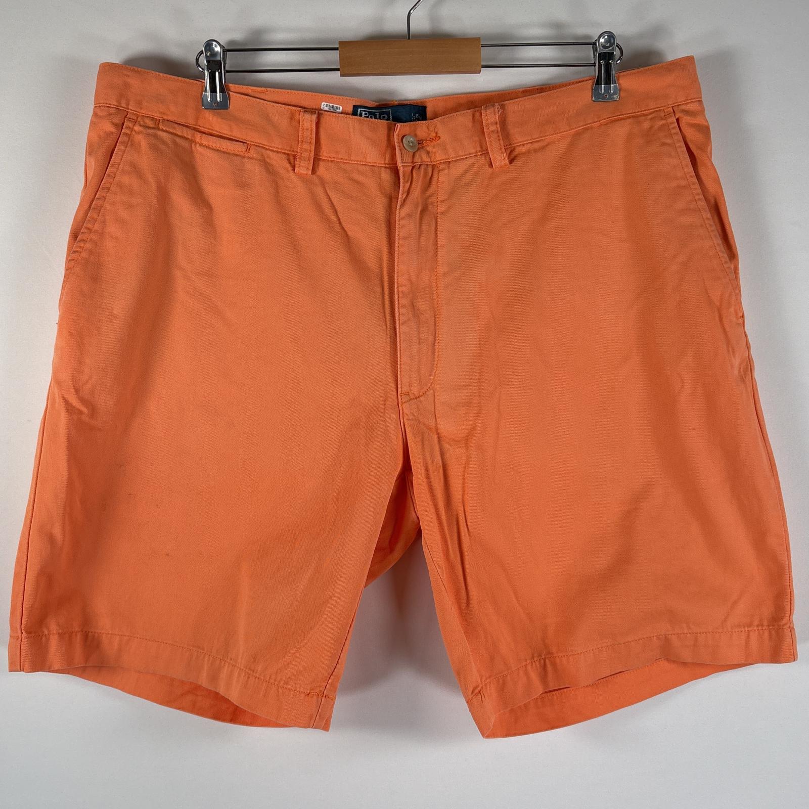 古着 90s/90年代 ポロバイラルフローレン Polo by Ralph Lauren ショートパンツ チノパン ポロチノ 大きいサイズ w40 オレンジ メンズ