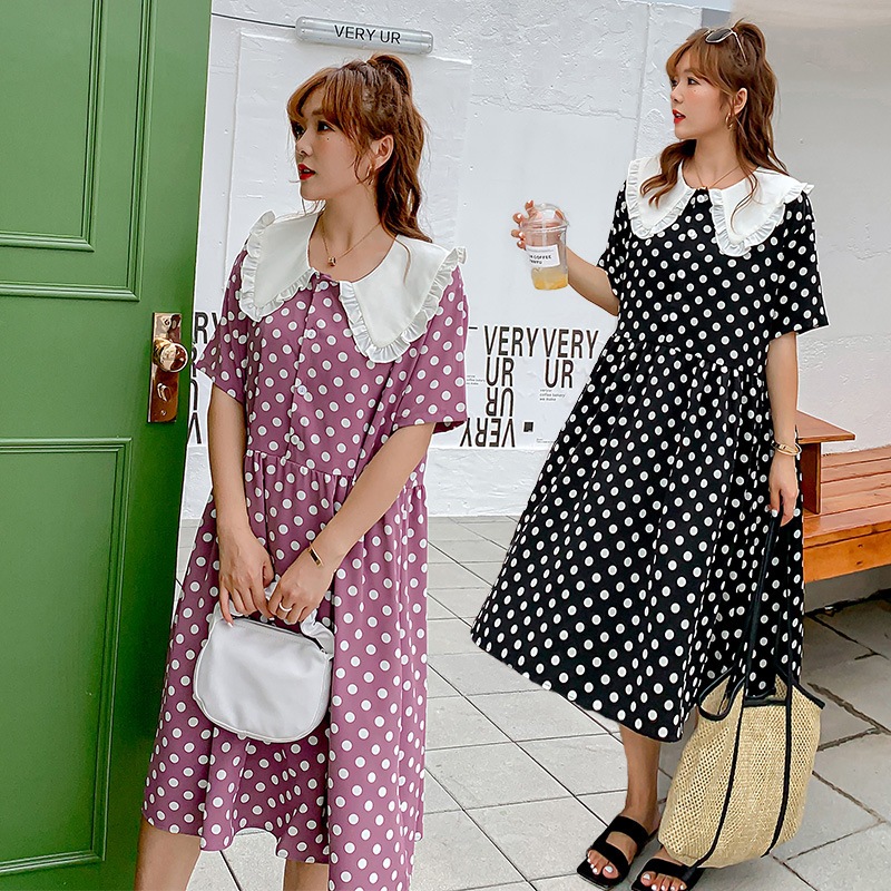 ワンピース 大きいサイズ 半袖 春夏 韓国 妊婦 マタニティ ゆったり きれいめ 3l 4xl 5l