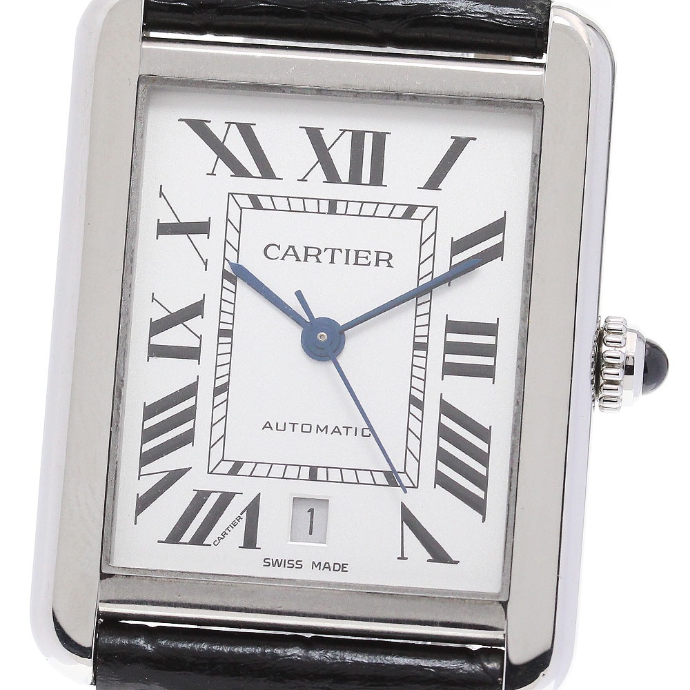 カルティエ CARTIER W5200027 タンクソロXL デイト 自動巻き メンズ _845932【中古】 219,800円