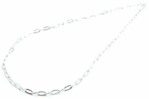 鎖型ネックレスチェーン（L）長さ60cm 太さ4mm シルバー925 本物の銀 高級 アクセサリー ジュエリー 首飾り プレゼント 男性 女性 定番 シンプル 太め 長い sn-00-0004-60