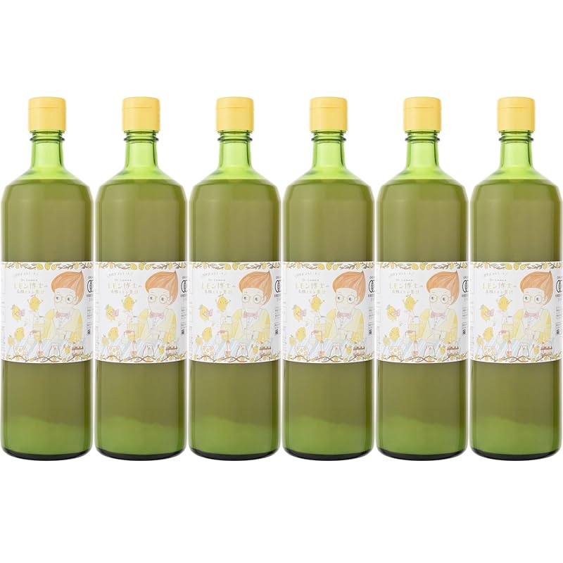果＋実　ＫＡＴＡＳＵＭＩ 有機レモン果汁 100% ストレート 900ml×6本セット (1ケース)冷凍食品