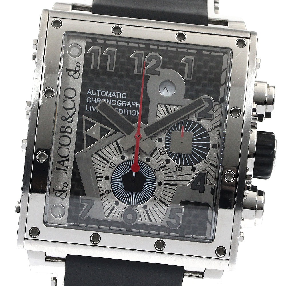 訳あり ジェイコブ JACOB&CO JC-V2Q1 エピックI クロノグラフ 1800本限定 自動巻き メンズ 箱・保証書付き_890308【中古】
