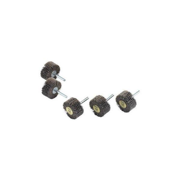 TRUSCO YS525 軸付ソフトホイール 外径50X厚25X軸6 (5個入) 粒度#80 メーカー直送