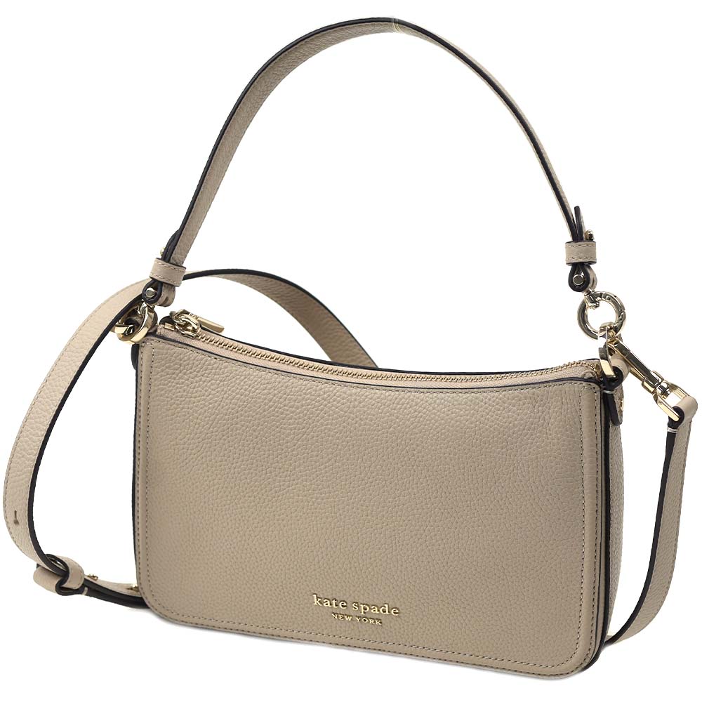 ケイトスペード ショルダーバッグ レディース ベージュ KATE SPADE HUDSON PEBBLED COWHIDE EARTHENWARE K6576 250 K6576-250