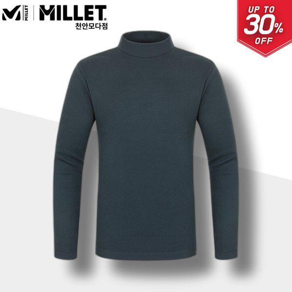 アウトドア登山カジュアル男性用機能性保温ハイネックTシャツ ダークチル_CA