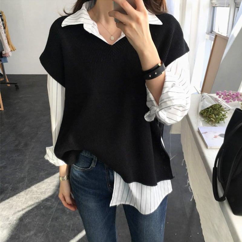 トシャツ 袖あり 長袖 襟付き スリム タイト 細身 ストレート スマート 上下セット 2点セット かわいい 大人可愛い きれいめ シンプル カジュアル 大人 上品 おしゃれ お洒落 かっこいい wt